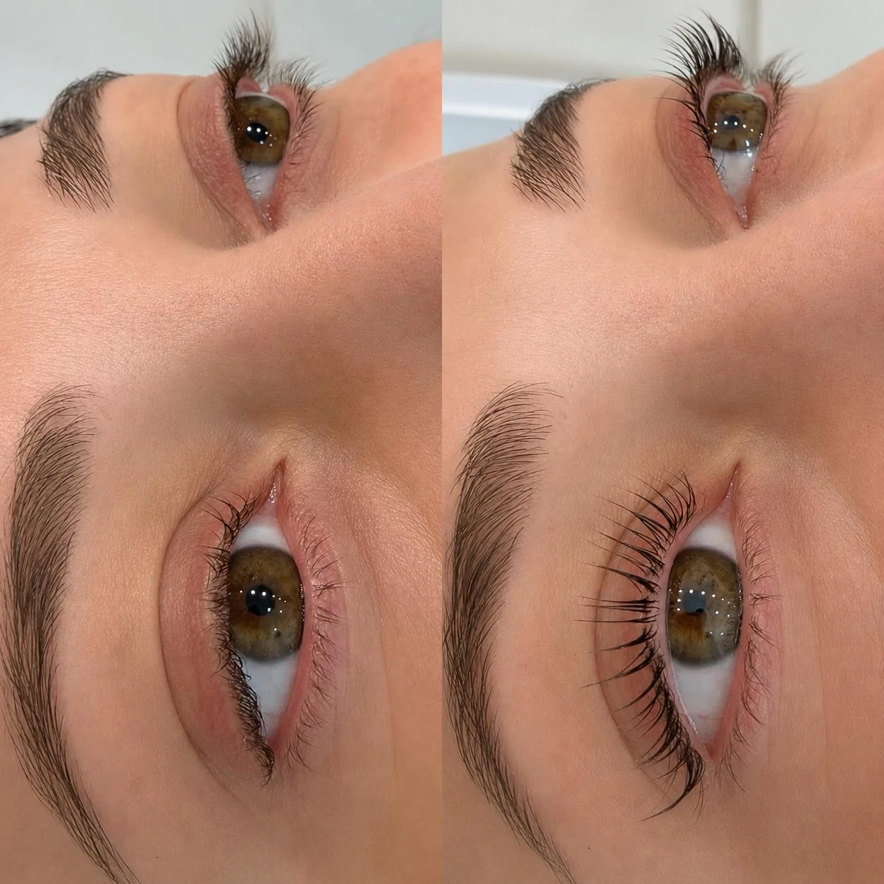 Resultado de Lash Lifting nos cílios naturais